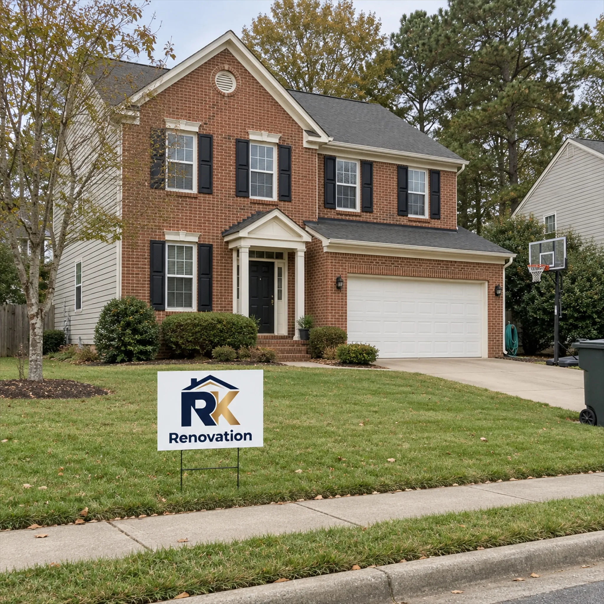 A typical Cary, NC home of the kind RK Renovation works on