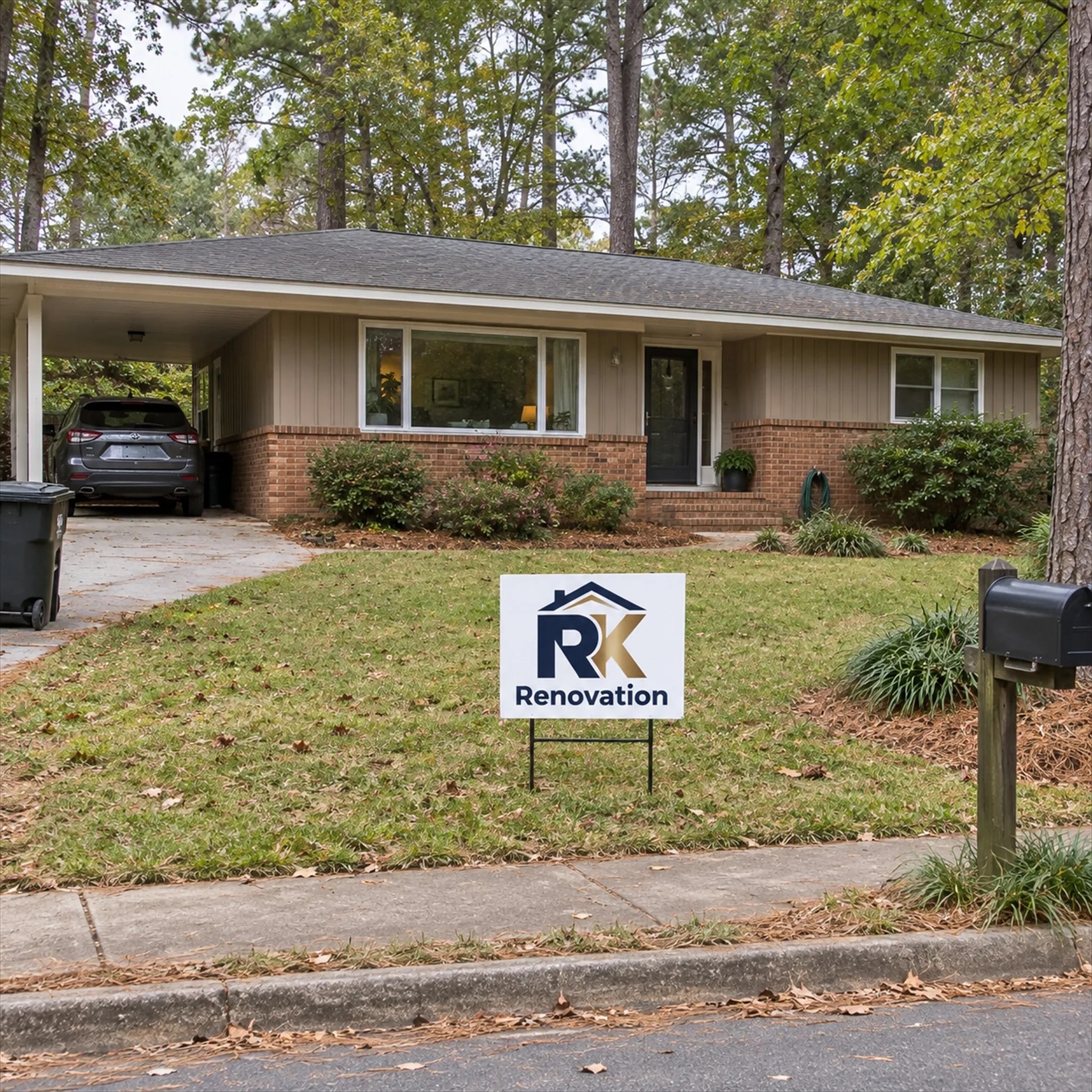 A typical Chapel Hill, NC home of the kind RK Renovation works on