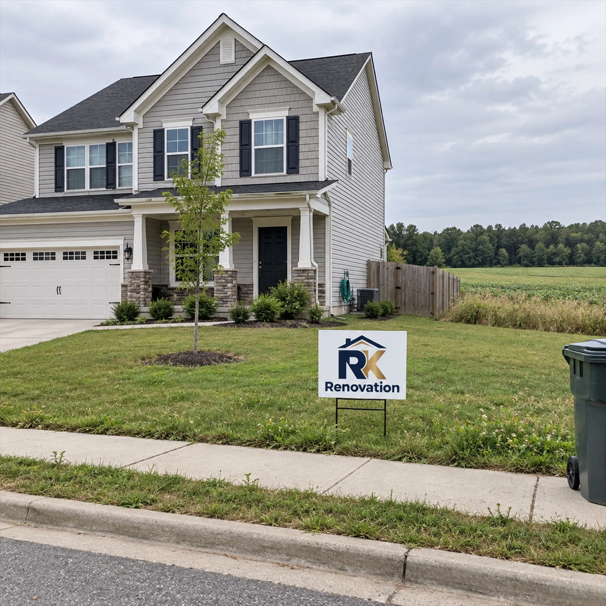 A typical Fuquay-Varina, NC home of the kind RK Renovation works on