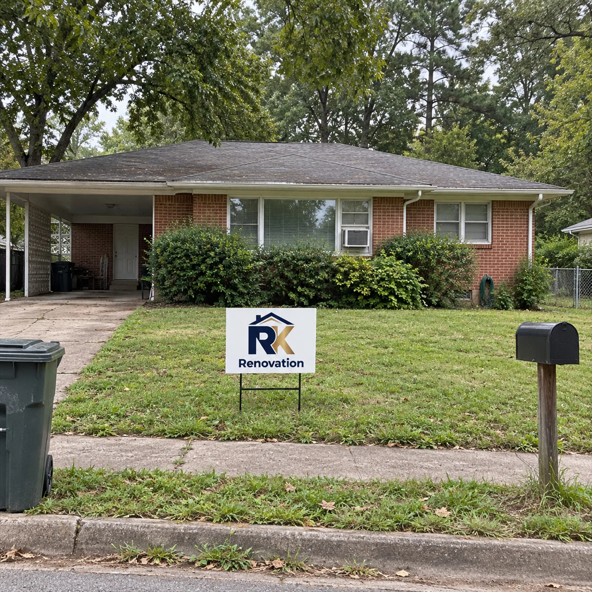 A typical Garner, NC home of the kind RK Renovation works on