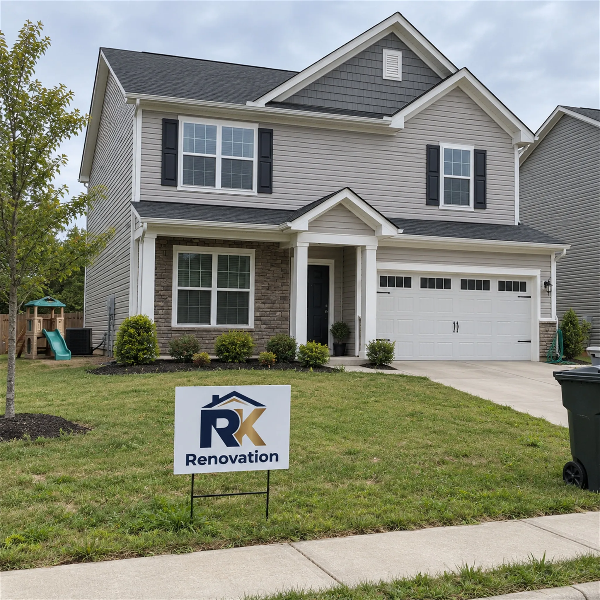 A typical Holly Springs, NC home of the kind RK Renovation works on