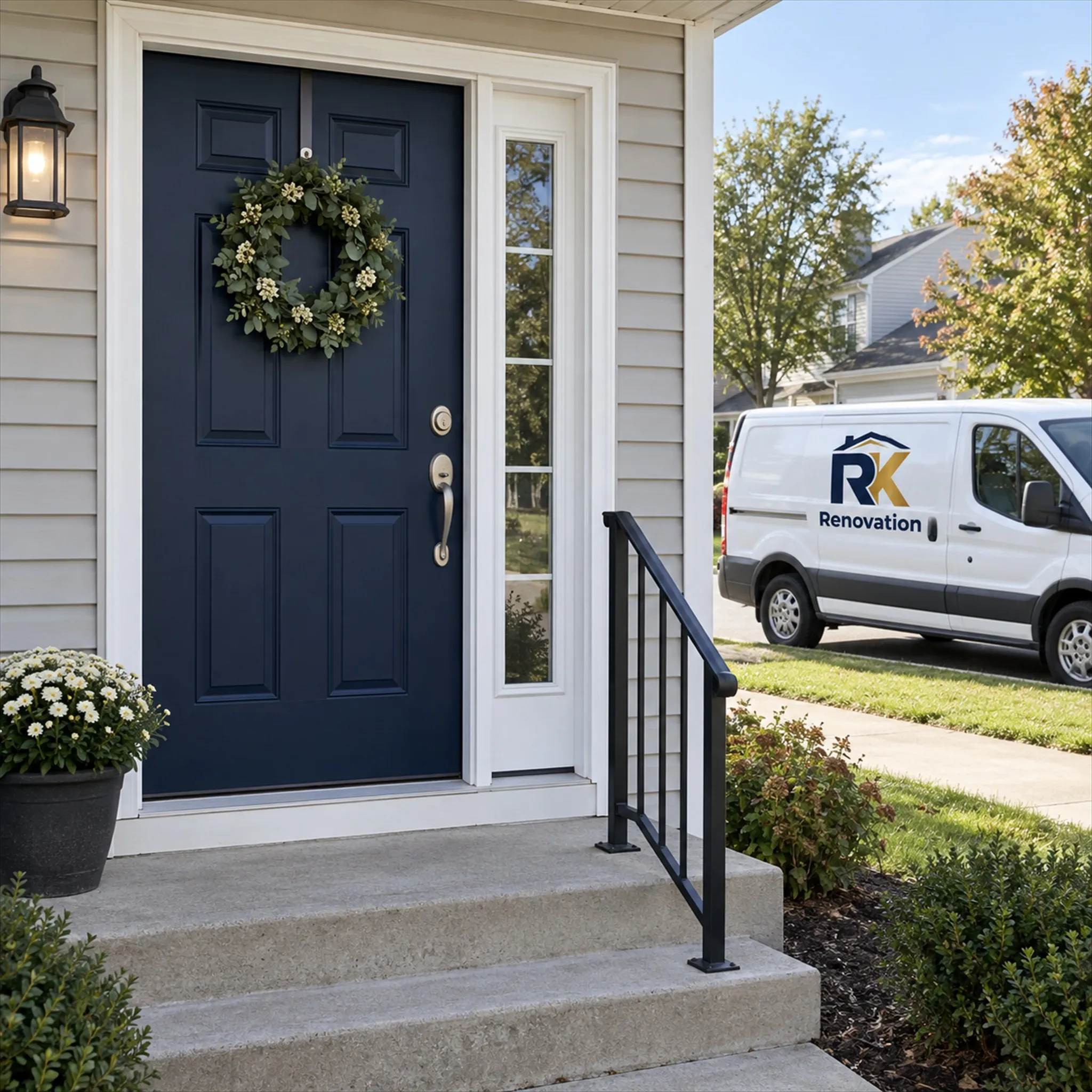 Door and Window Installation completed by RK Renovation for a Triangle homeowner